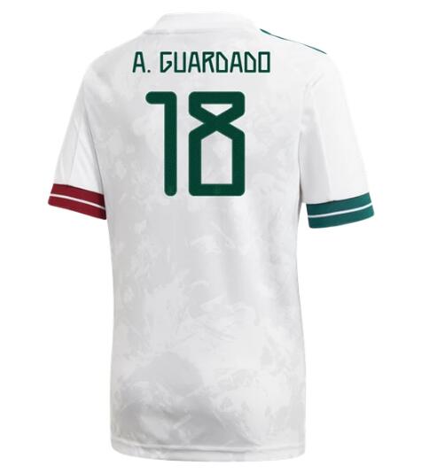 2020 Mexico Away Kit Soccer Jersey #18 Andres Guardado